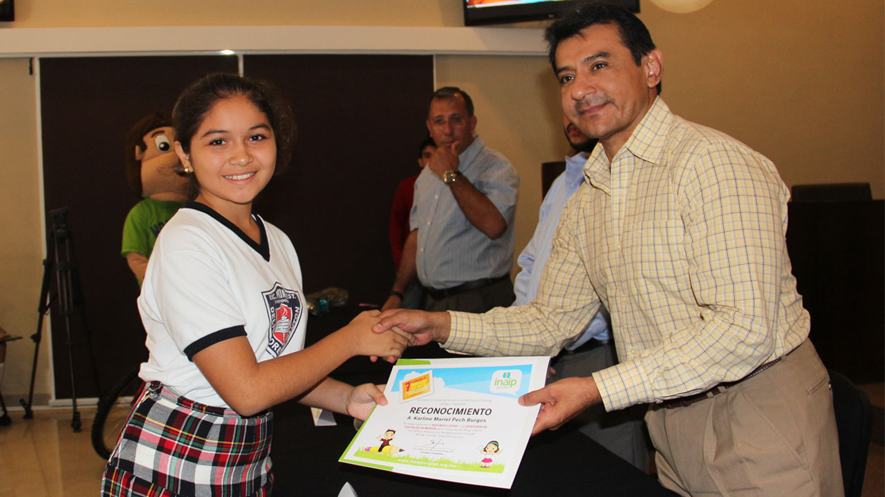 Premiación de Séptimo Concurso de Dibujo Infantil Los niños y las niñas por la Transparencia en Yucatán