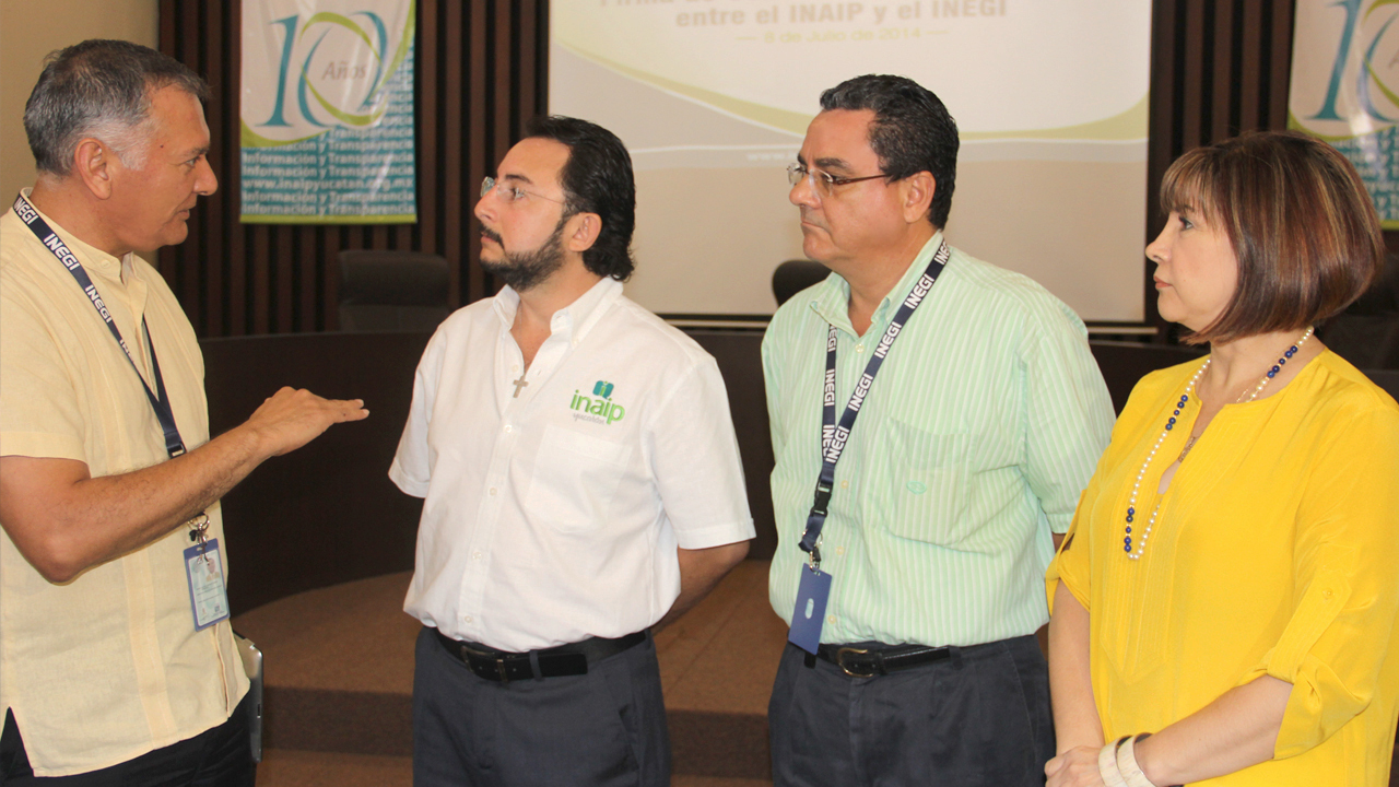 Aspectos generales de la firma de Convenio de Colaboración INEGI-INAIP