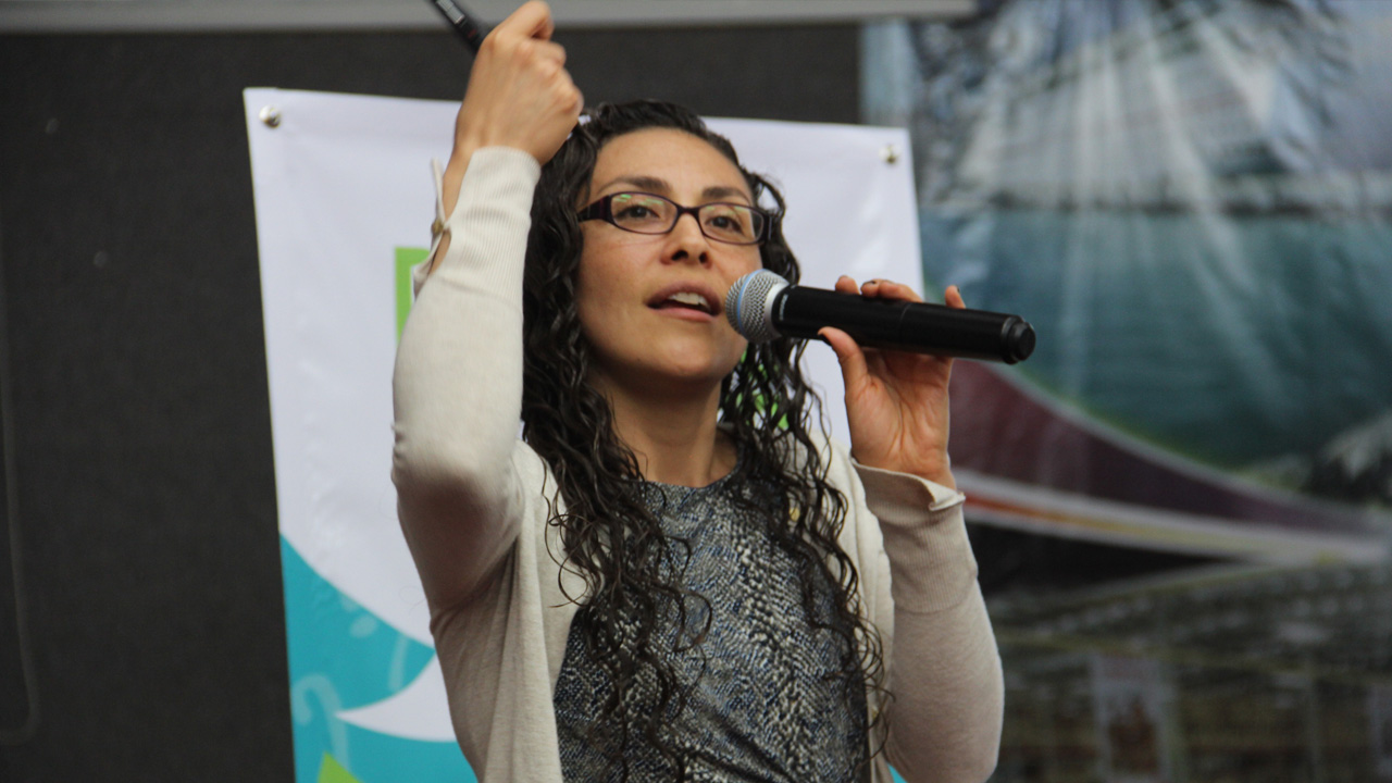 La licda. Samantha Alcalde Urbina, directora consultiva de la Dirección General de Normatividad y Consulta Adscrita a la Coordinación de Protección de Datos Personales, habló de la importancia de la colaboración entre órganos garantes y su papel como part