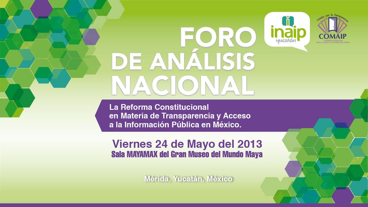 Anuncian Foro Nacional de Transparencia para el 24 de mayo