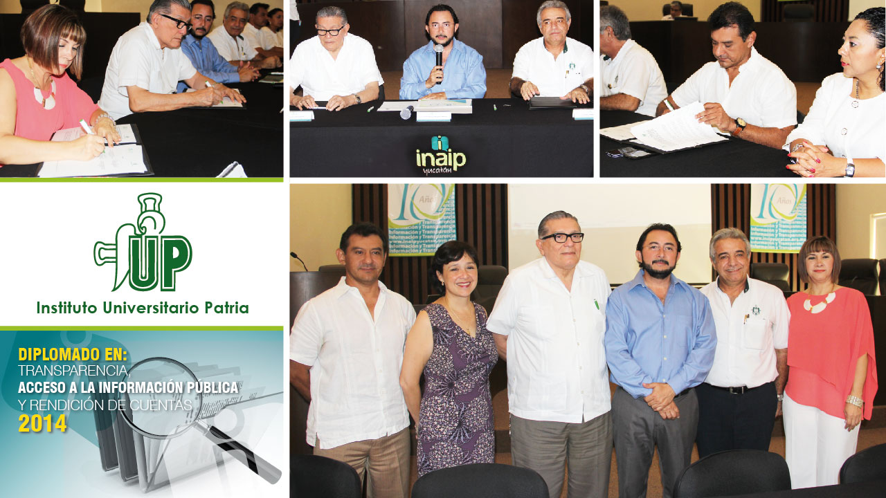INAIP Anuncia Diplomado en Transparencia y Firma Convenio con la Universidad Patria