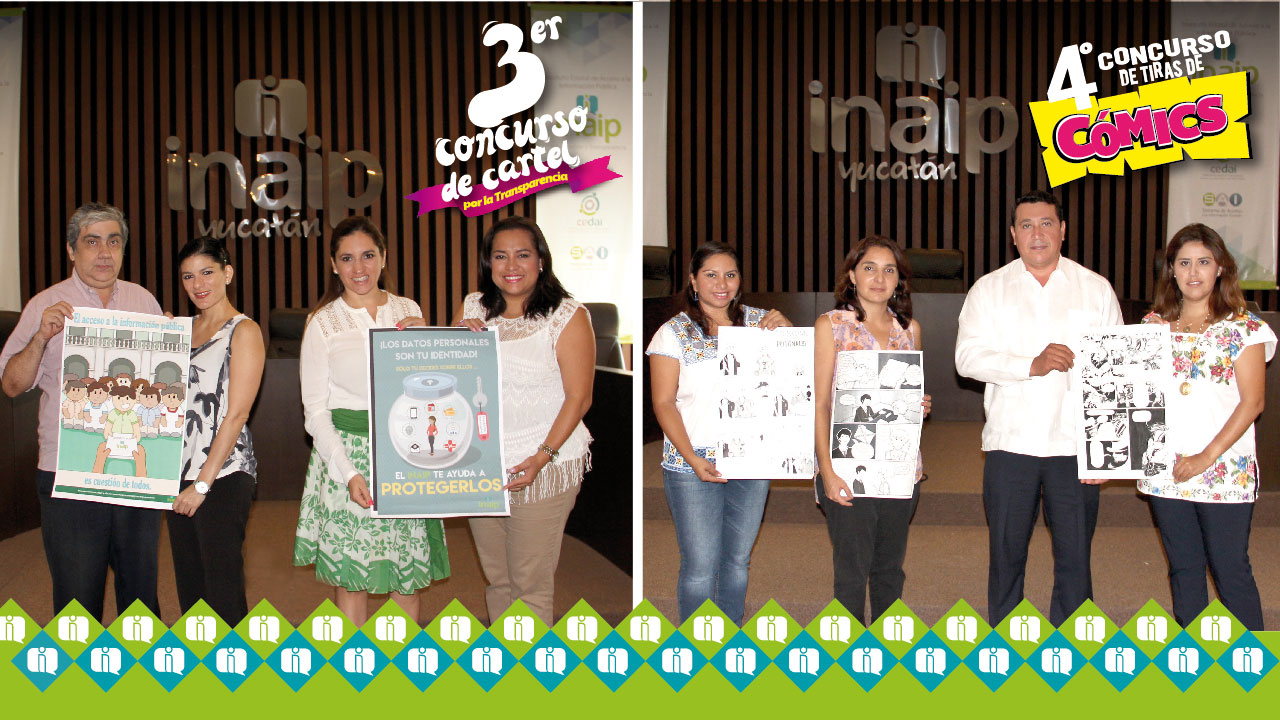 Inspirados en  transparencia ganan concursos del INAIP