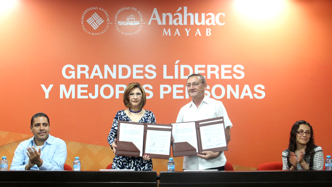 Firman convenio Inaip Yucatán y Universidad Anáhuac Mayab