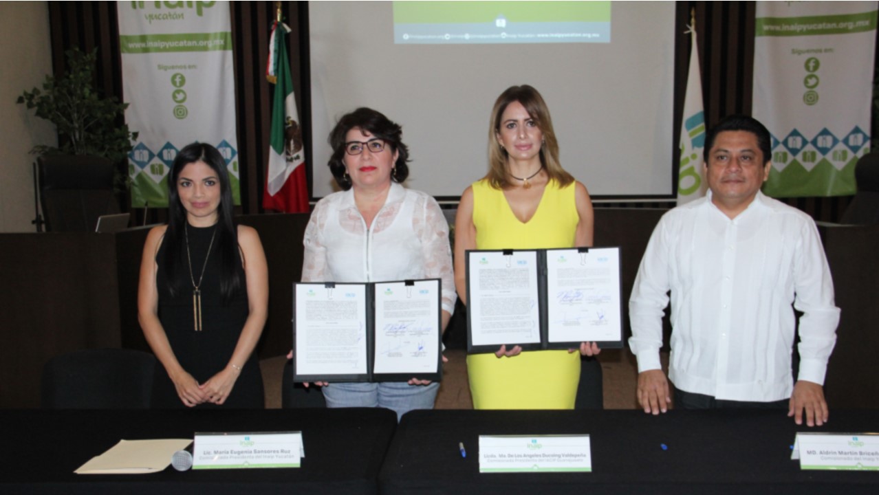 Firma convenio el Inaip Yucatán con el IACIP de Guanajuato