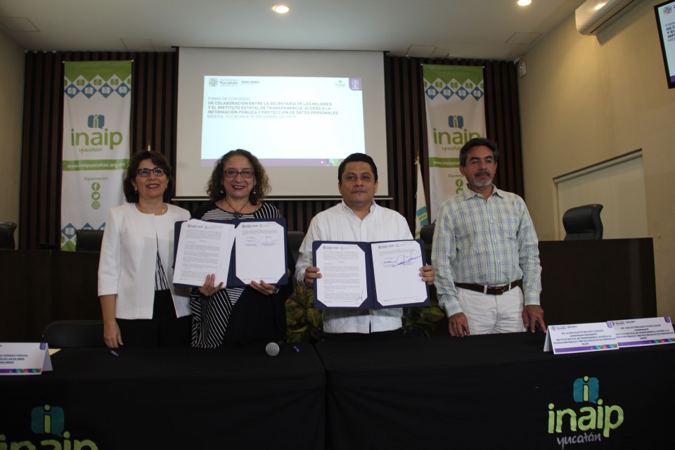 Acuerdan Inaip Yucatán y SEMUJERES, acciones para promover la eliminación de violencia de género