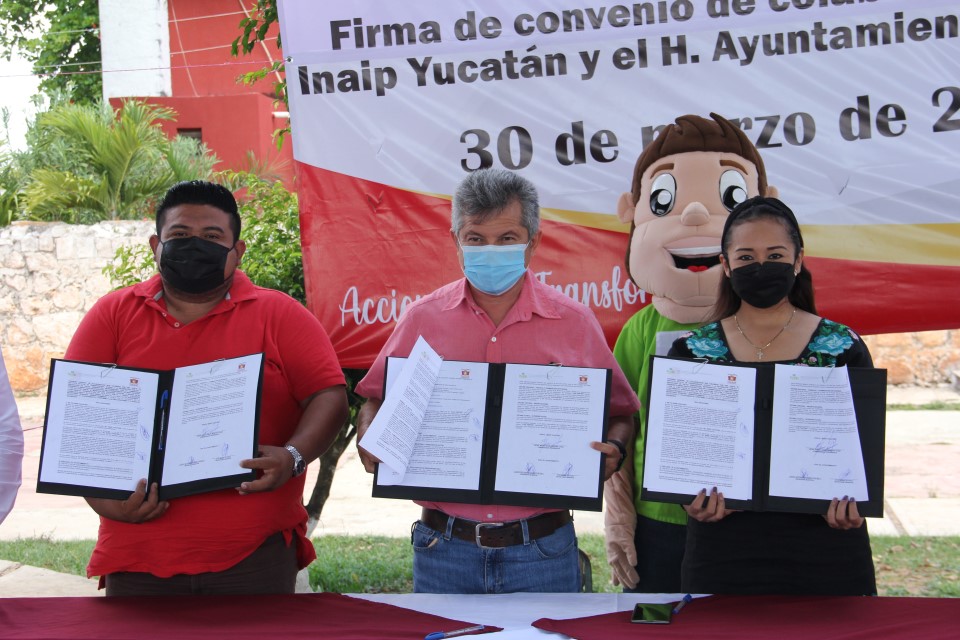 Inaip Yucatán suma a Tzucacab a la lista de Ayuntamientos comprometidos con la transparencia. 