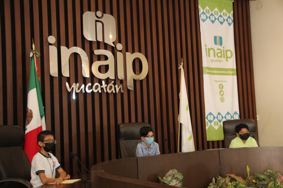 Inaip Yucatán premia a los Comisionados Infantiles por la Protección de Datos Personales