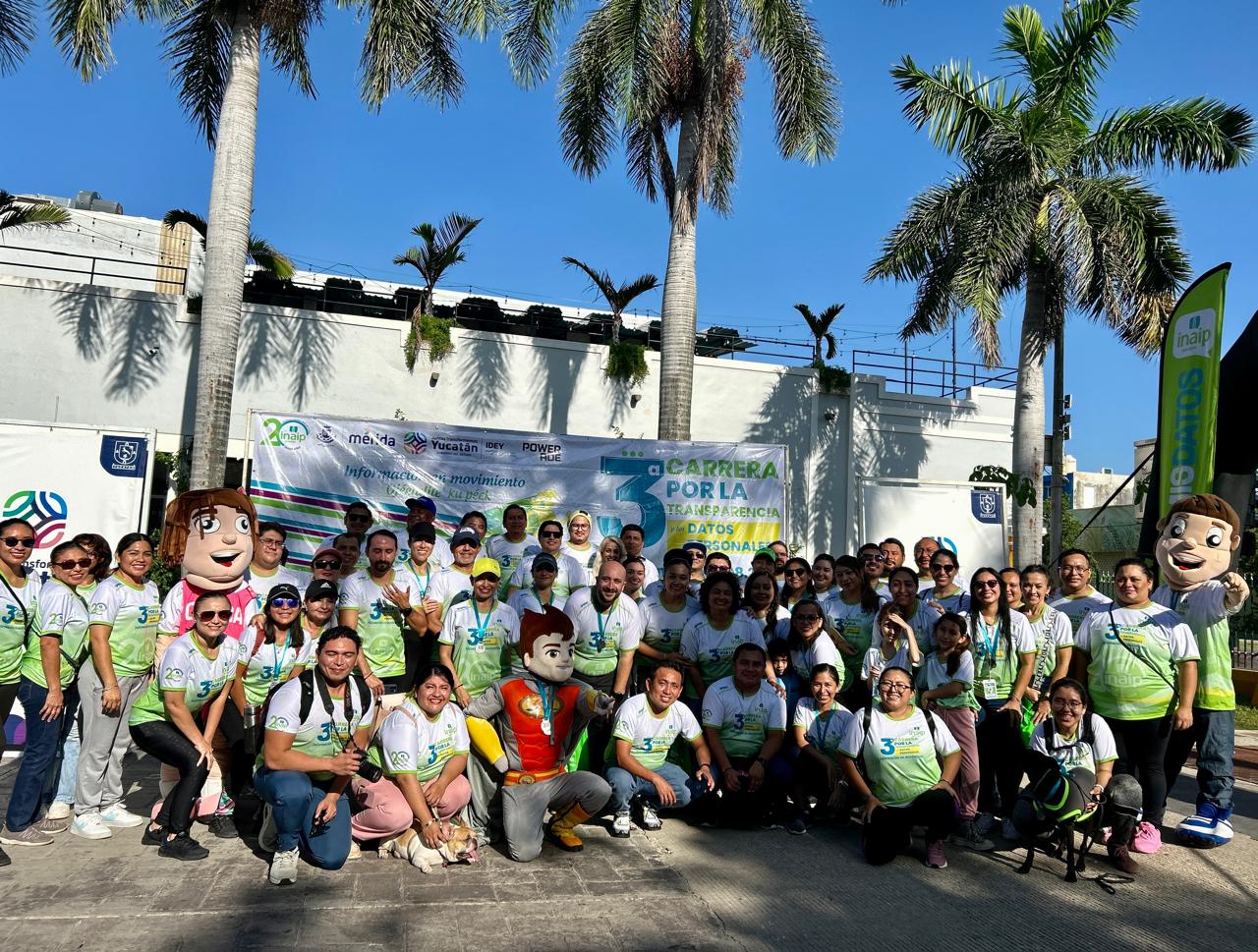 Celebra Inaip Yucatán tercera edición de la Carrera por la Transparencia.